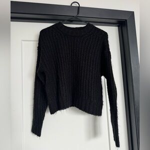 American Eagle Black Knit Sweater - Perfect for fall and winter!
